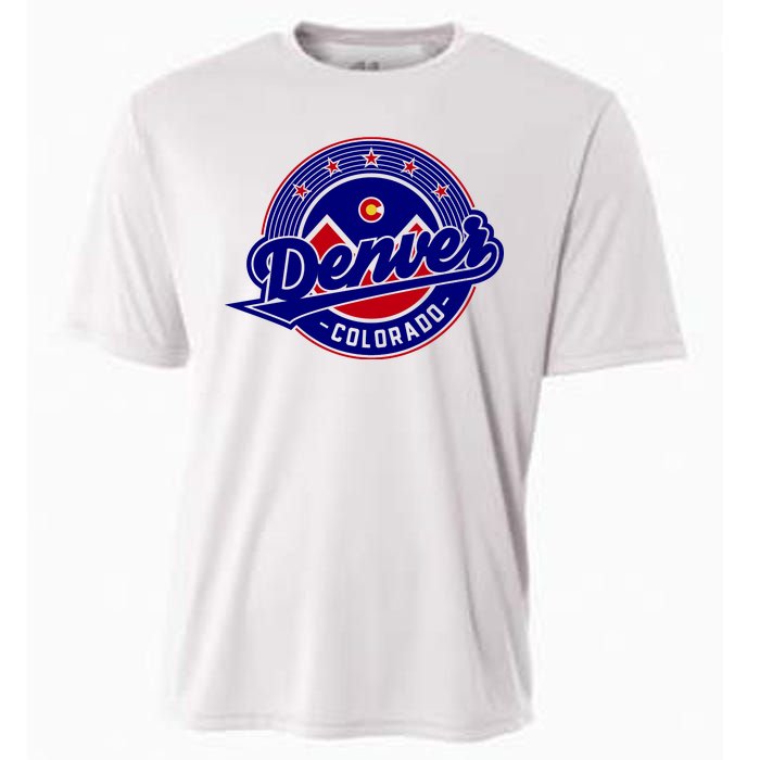 Denver Colorado Baseball Logo Cooling Performance Crew T-Shirt