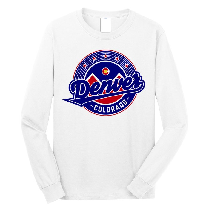 Denver Colorado Baseball Logo Long Sleeve Shirt