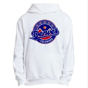 Denver Colorado Baseball Logo Urban Pullover Hoodie