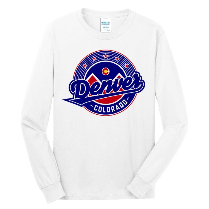 Denver Colorado Baseball Logo Tall Long Sleeve T-Shirt