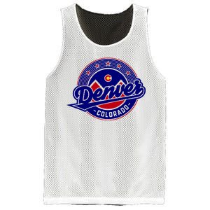 Denver Colorado Baseball Logo Mesh Reversible Basketball Jersey Tank