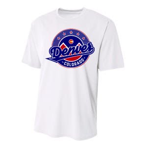 Denver Colorado Baseball Logo Performance Sprint T-Shirt