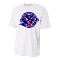 Denver Colorado Baseball Logo Performance Sprint T-Shirt