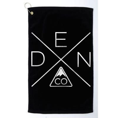 Denver Colorado Den Mountain Platinum Collection Golf Towel