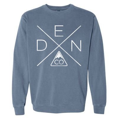 Denver Colorado Den Mountain Garment-Dyed Sweatshirt