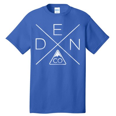 Denver Colorado Den Mountain Tall T-Shirt