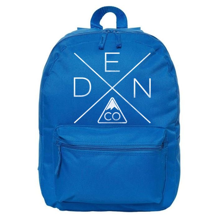 Denver Colorado Den Mountain 16 in Basic Backpack