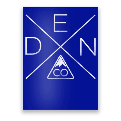 Denver Colorado Den Mountain Poster