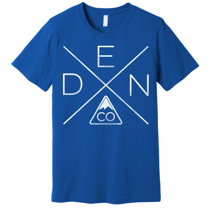 Denver Colorado Den Mountain Premium T-Shirt