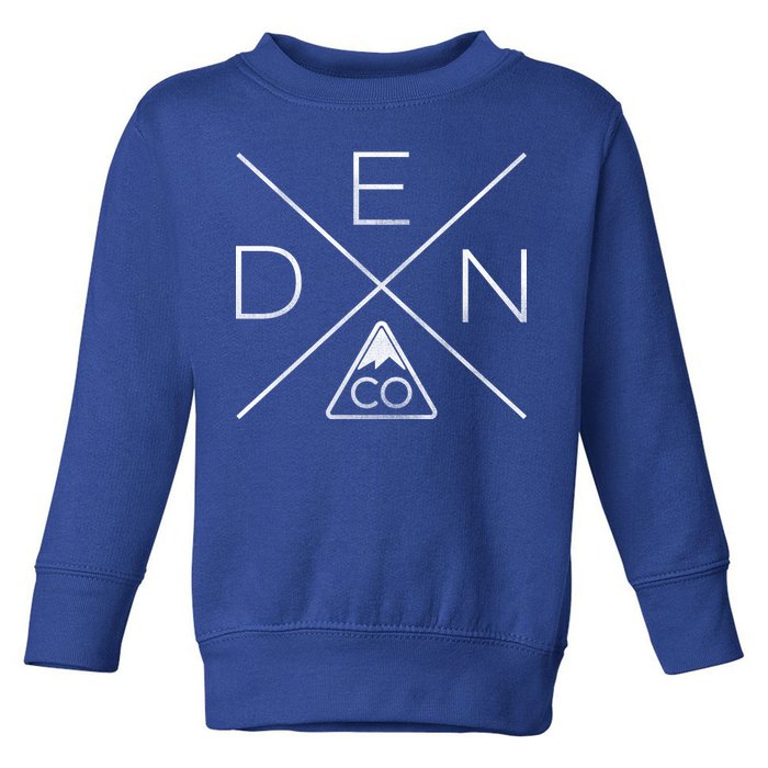 Denver Colorado Den Mountain Toddler Sweatshirt