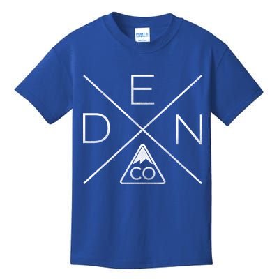 Denver Colorado Den Mountain Kids T-Shirt