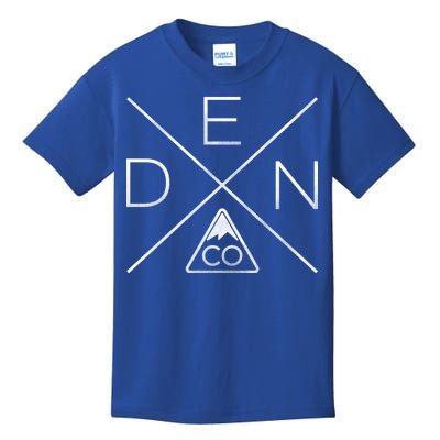 Denver Colorado Den Mountain Kids T-Shirt