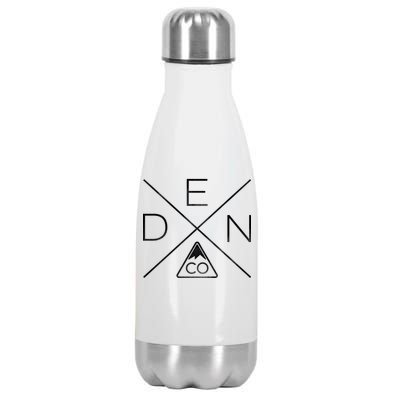 Denver Colorado Den Mountain Stainless Steel Insulated Water Bottle