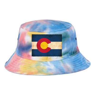 Denver Flag Grunge Colorado Tie Dye Newport Bucket Hat