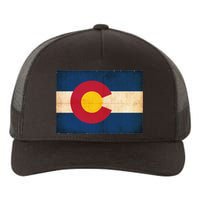 Denver Flag Grunge Colorado Yupoong Adult 5-Panel Trucker Hat