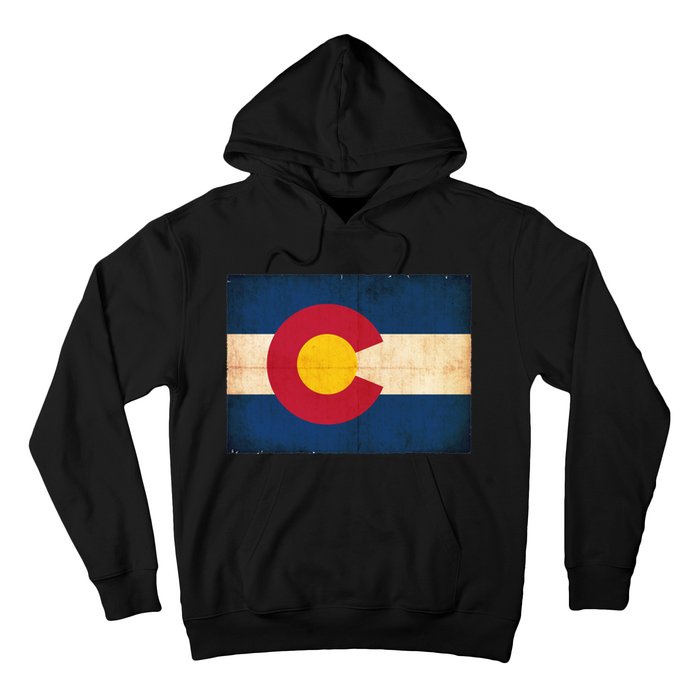 Denver Flag Grunge Colorado Hoodie