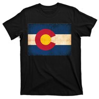 Denver Flag Grunge Colorado T-Shirt