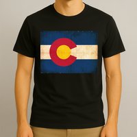 Denver Flag Grunge Colorado T-Shirt