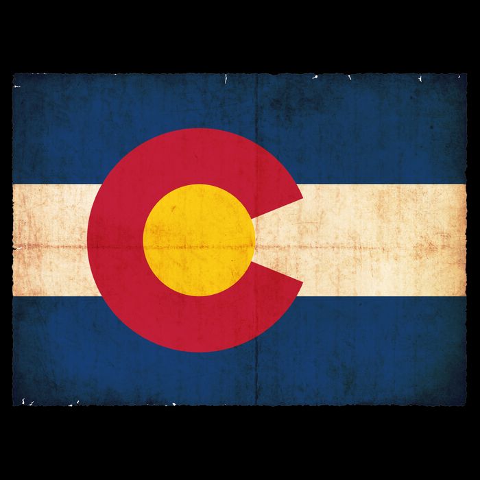 Denver Flag Grunge Colorado T-Shirt
