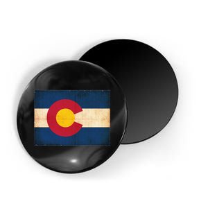 Denver Flag Grunge Colorado Magnet