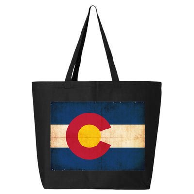 Denver Flag Grunge Colorado 25L Jumbo Tote