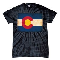 Denver Flag Grunge Colorado Tie-Dye T-Shirt