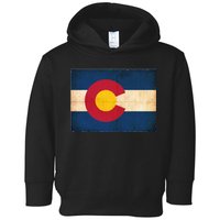 Denver Flag Grunge Colorado Toddler Hoodie