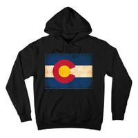 Denver Flag Grunge Colorado Tall Hoodie