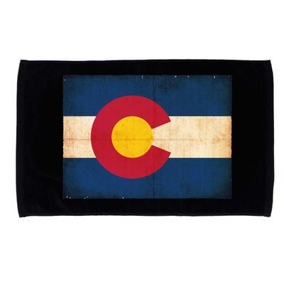 Denver Flag Grunge Colorado Microfiber Hand Towel