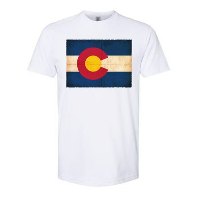 Denver Flag Grunge Colorado Softstyle® CVC T-Shirt