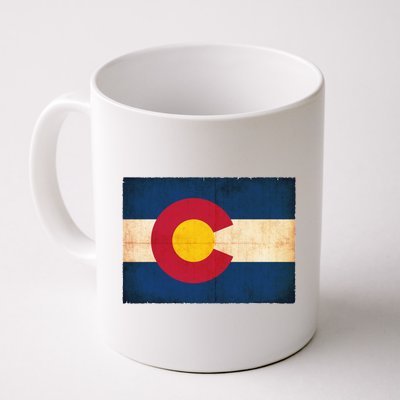 Denver Flag Grunge Colorado Coffee Mug