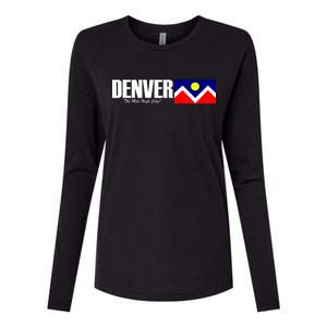 Denver The Mile High City Womens Cotton Relaxed Long Sleeve T-Shirt