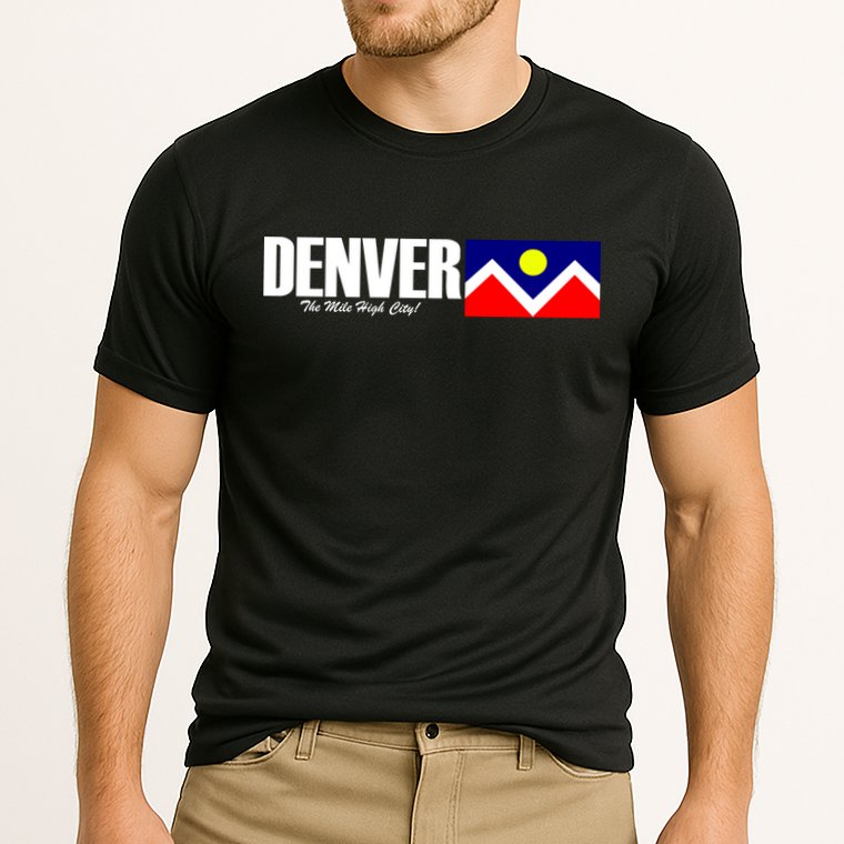 Denver The Mile High City Cooling Performance Crew T-Shirt