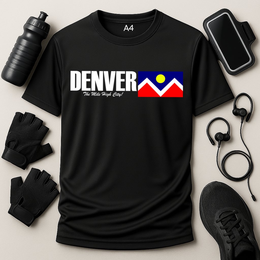 Denver The Mile High City Cooling Performance Crew T-Shirt
