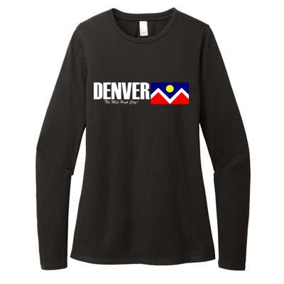 Denver The Mile High City Womens CVC Long Sleeve Shirt