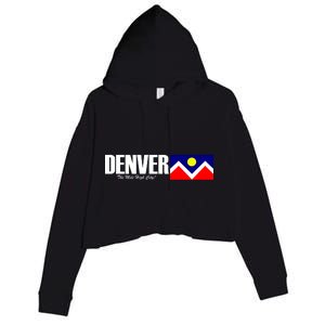 Denver The Mile High City Crop Fleece Hoodie