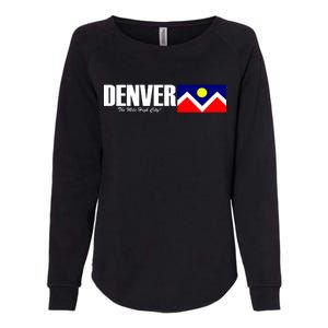 Denver The Mile High City Womens California Wash Sweatshirt