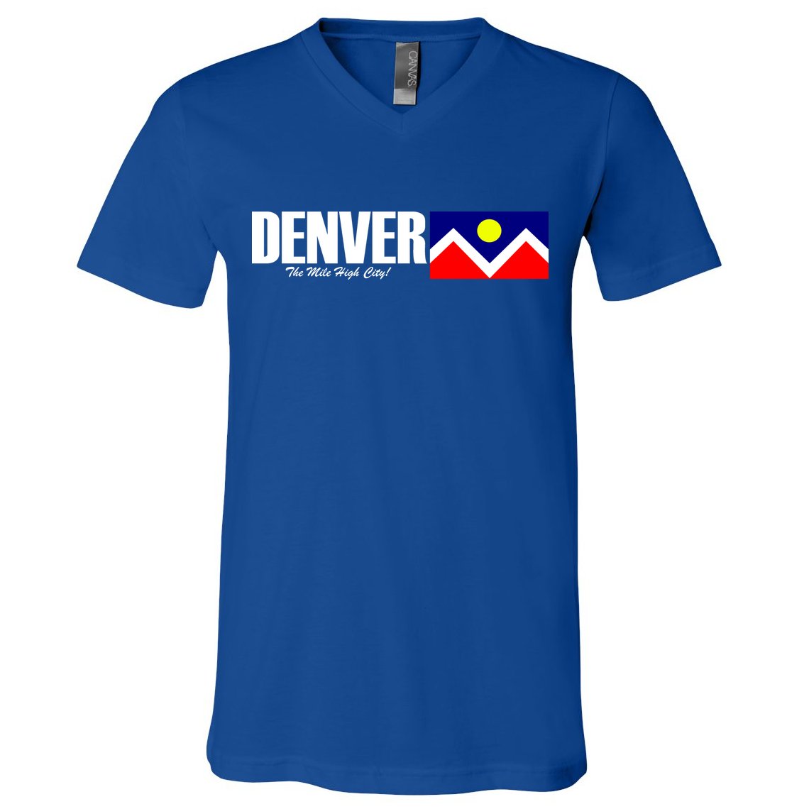 Denver The Mile High City V-Neck T-Shirt