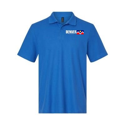 Denver The Mile High City Softstyle Adult Sport Polo