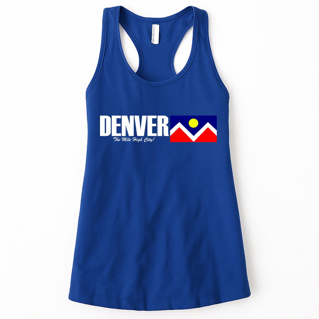 Denver The Mile High City Womens Tank Top