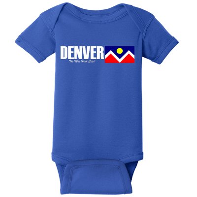 Denver The Mile High City Baby Bodysuit