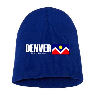 Denver The Mile High City Short Acrylic Beanie