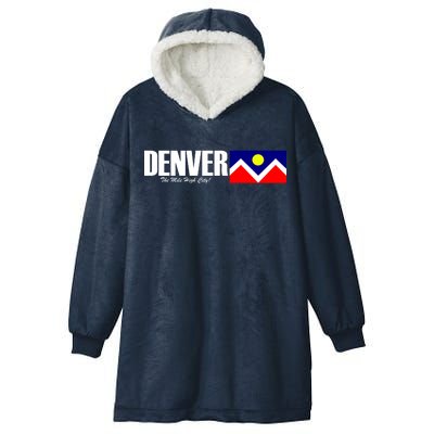 Denver The Mile High City Hooded Wearable Blanket