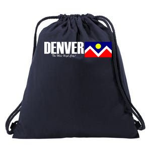 Denver The Mile High City Drawstring Bag