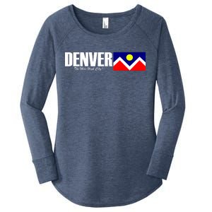 Denver The Mile High City Women's Perfect Tri Tunic Long Sleeve Shirt