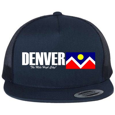 Denver The Mile High City Flat Bill Trucker Hat