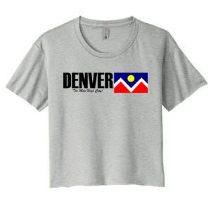 Denver The Mile High City Women's Crop Top Tee