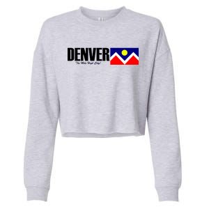 Denver The Mile High City Cropped Pullover Crew