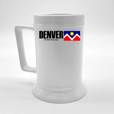 Denver The Mile High City Beer Stein