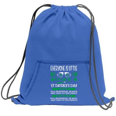 Drunk Except Occupational Health Safety Specialist Irish Gift Sweatshirt Cinch Pack Bag